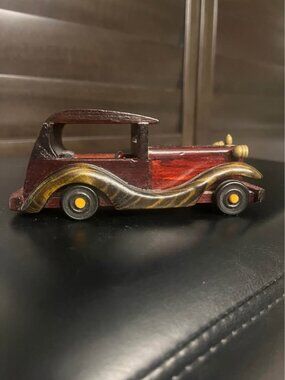 Vintage Wooden Model Car